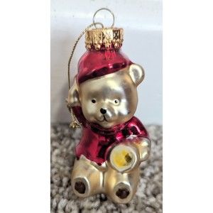 Blown Glass Bear Ornament